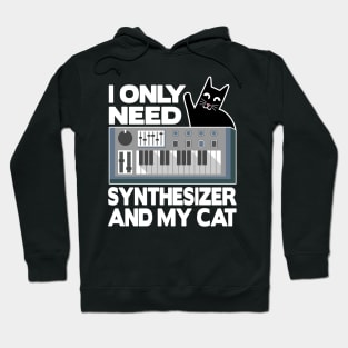 Only Analog Cat Modular Synthesizer Synth Drum Hoodie